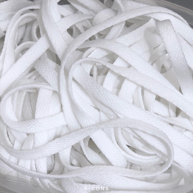 [ NHẬP MÃ SPE3222 HOÀN 10K XU ] Classic ShoeLaces | Dây giày thể thao dẹt Trắng (Thấp - Cao)
